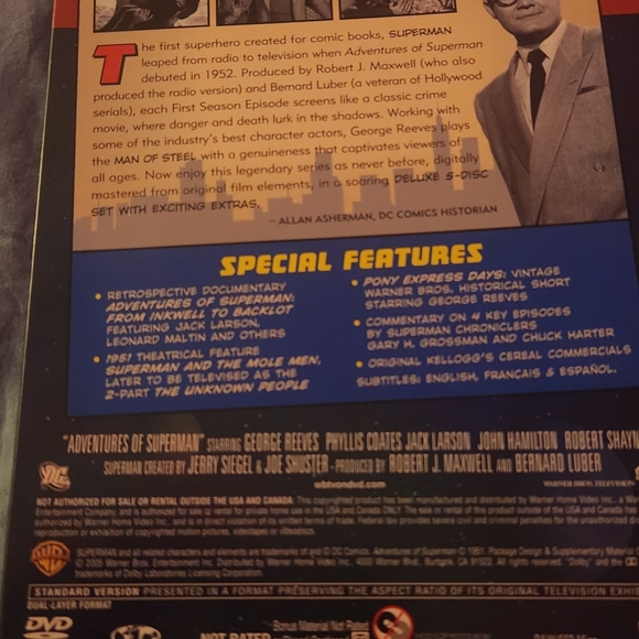 REDUCED!! 6 full seasons of The Adventures of Superman. - Picture 4 of 12